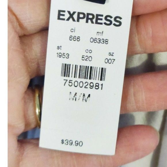 Express Women's Dress Tunic sheer sleeve Sz M - Picture 4 of 4